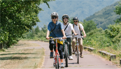 チャリップ2つのコースタイプのイメージ写真